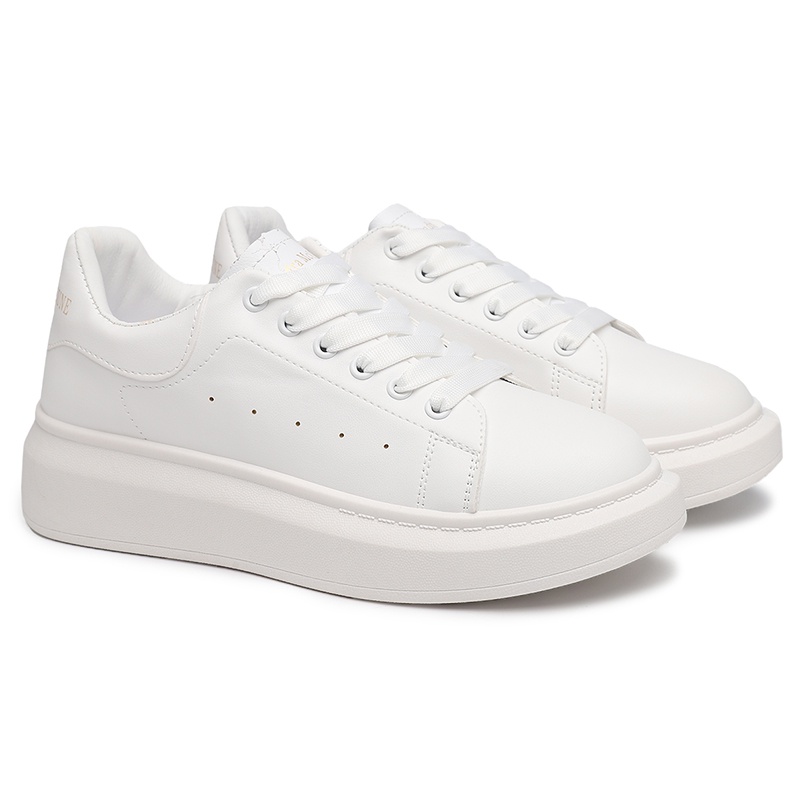 SEVEN_DAY SEPATU SNEAKERS WANITA KOREA IMPORT TALI CASUAL SHOES PUTIH H-110-3