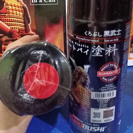 Samurai Paint Kurobushi Cat Semprot Pilox Pilok H751* dan Y9595* Matte Red / Merah Doff Dop (400ml)