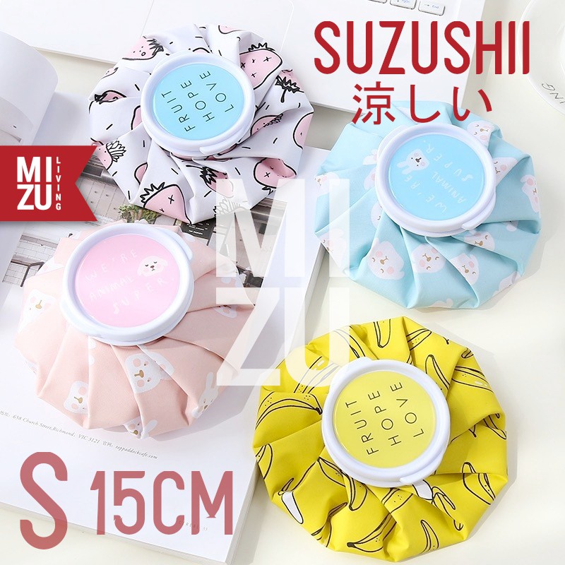 MIZU SUZUSHII S 15cm Cold Compress Ice Bag Hot Pack Kantong Kompres Air Panas Dingin Es