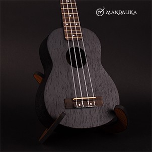 Ukulele Soprano Mandalika PREMIUM CERTIFIED QUALITY - Black Matte