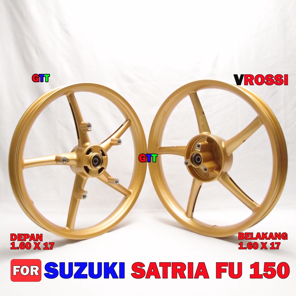 VELG RACING VROSSI SUZUKI SATRIA FU150 PALANG 5 GOLD MATTE