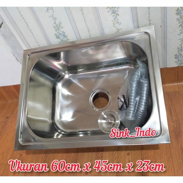 Dish | Bak Cuci Piring Stainless 1 Lubang Kithen Sink Westafel Cuci Piring 61