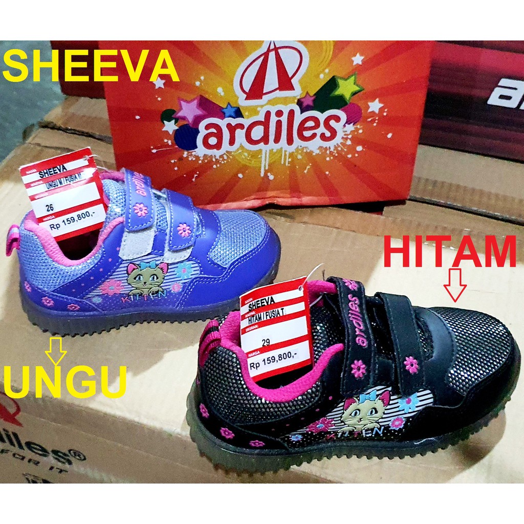 Sepatu Anak Karakter Kartun Ardiles CHERISKA SHEVA Sepatu Kids SHOES LED