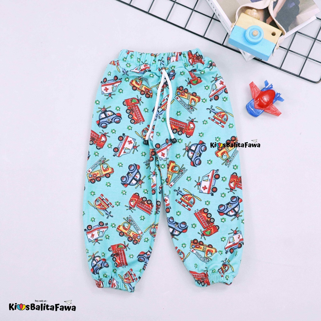 Jogger Boys uk 1-4 Tahun / Celana Joger Anak Laki Laki Murah Tidur Pants Adem Panjang Babycinnamon