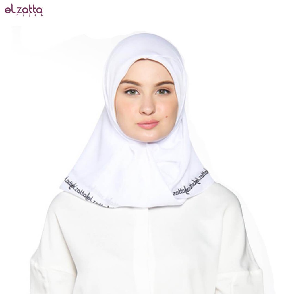 Baru Elzatta Hijab / Hijab /Hijab Segi Empat / Scraft / Elzatta Basic / E006 PUTIH Makin Berkualitas