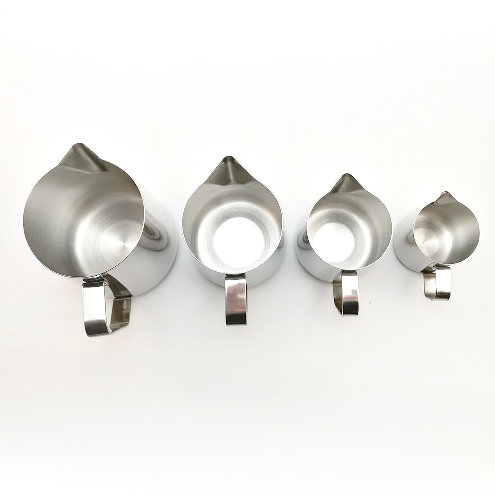 Gelas Pitcher Kopi Espresso Bahan stanelis 150ml - J068 - Silver