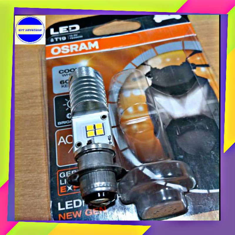 Unik Lampu Led Osram Motor Led Osram T19 H6 Bohlam Led Motor Beat Fi Sudah Ac/Dc