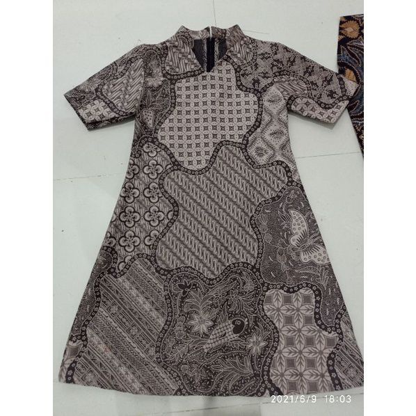Dress Batik Motif Sekar Jagad / Atasan Wanita Motif Sekar Jagad