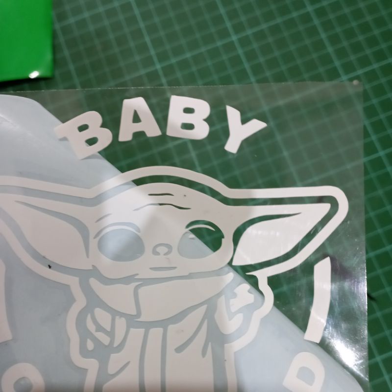 Sticker Cutting Baby On Board