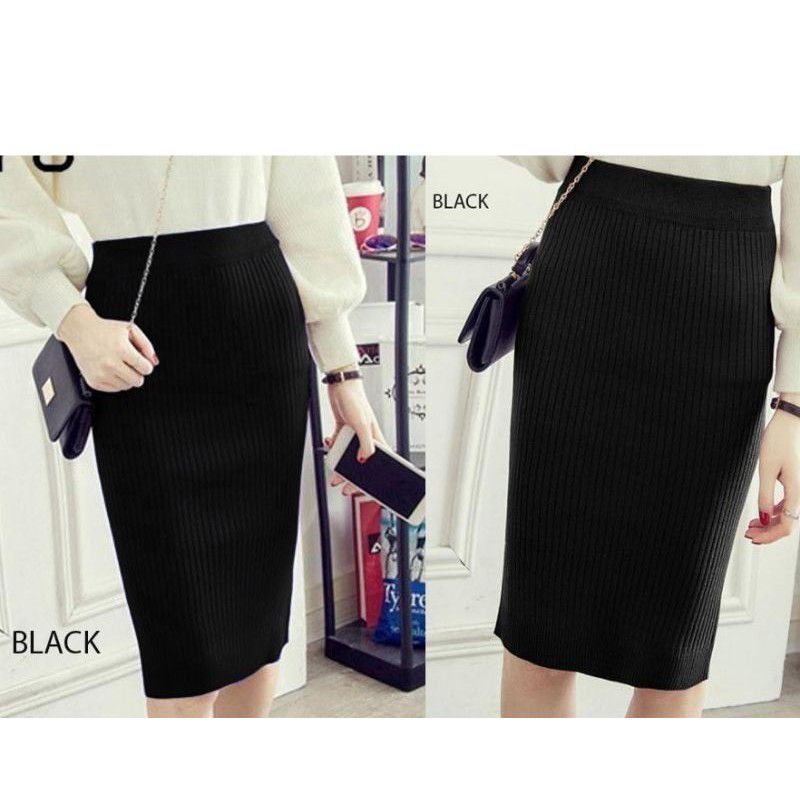 ROK SPAN RAJUT PENDEK SELUTUT BB 35 - 65 BAHAN RAJUT HALUS ADEM NYAMAN DI PAKAI PREMIUM