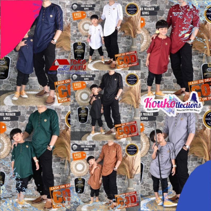 BAJU KOKO PRIA PREMIUM ANWA ONE FOURONE