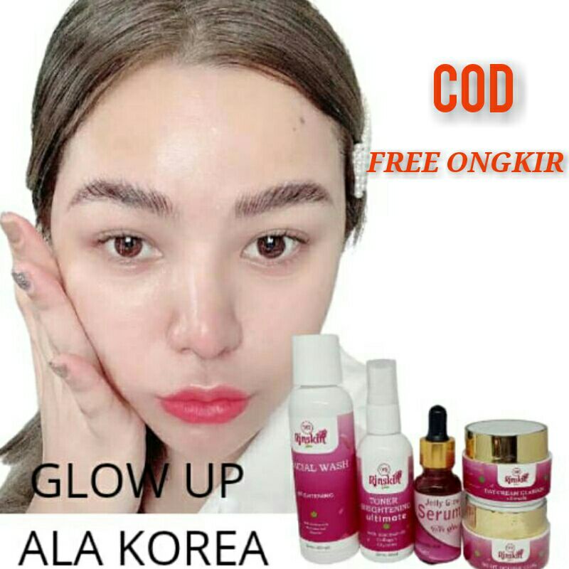 Nr Rjnskin Glow Paket Skincare Perawatan Wajah Bpom Glowing
