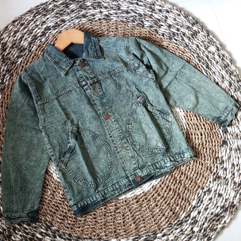 MONITA JAKET DENIM CROP//JAKET WANITA SNOW JEANS