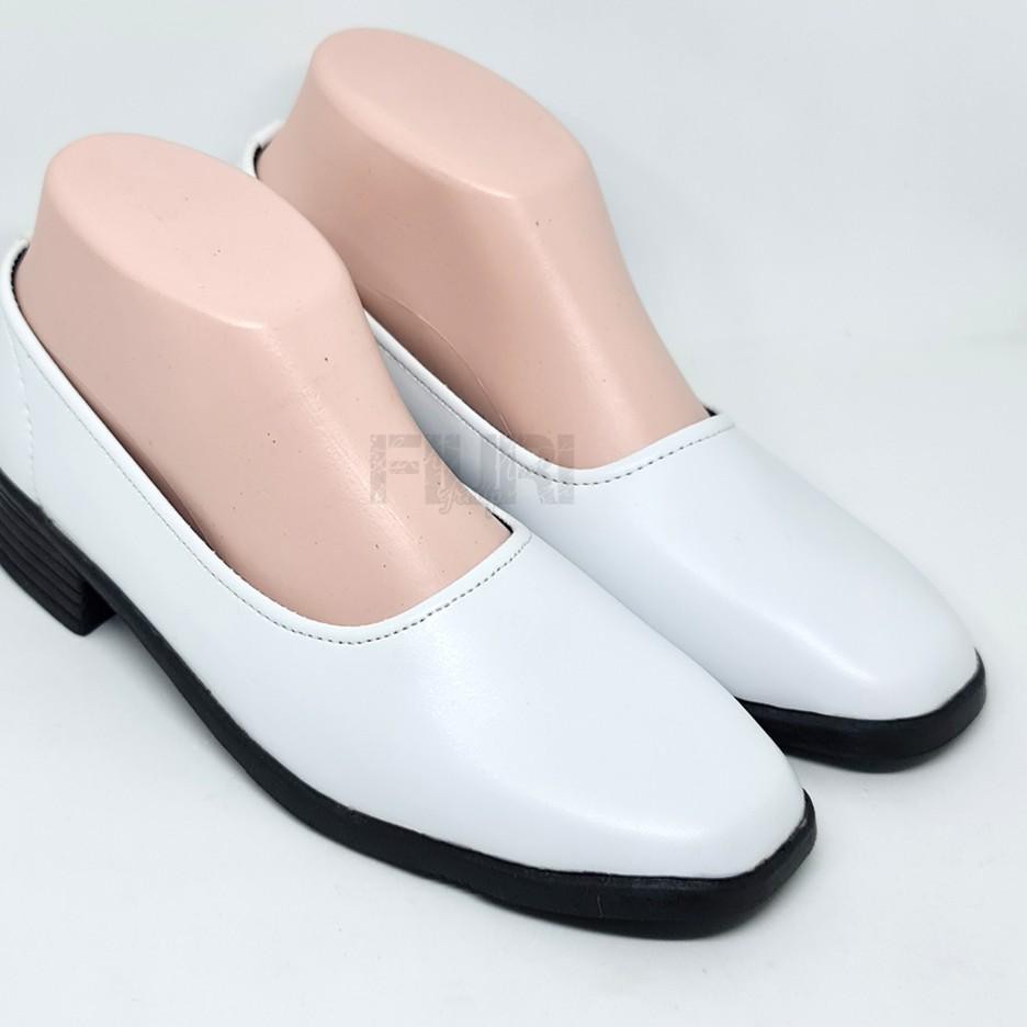 jw Q7S [COD] FIURI - Sepatu Pantofel Wanita Polos Putih -Sepatu Perawat - Sepatu Putih - Sepatu Puti