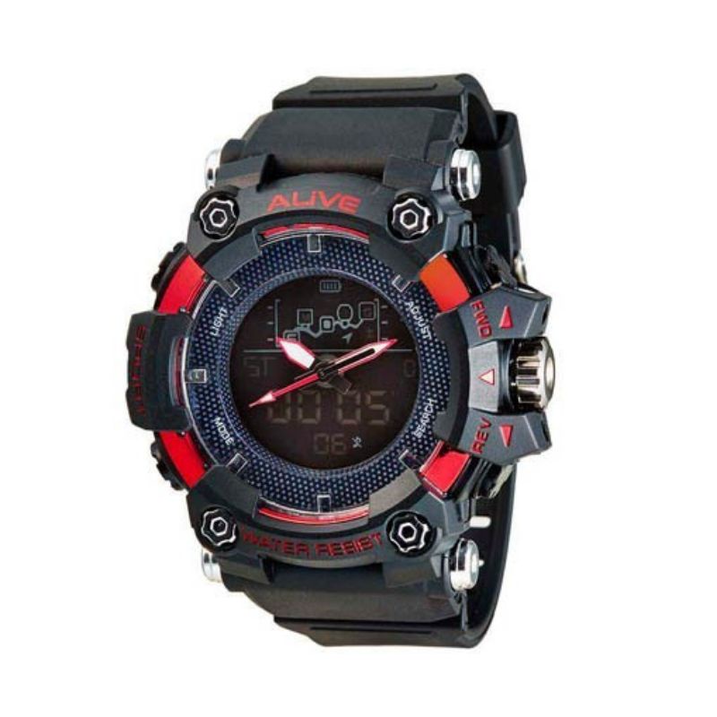STRAP TALI JAM TANGAN ALIVE JONES BLACK GPU1207B5 SOPHIE PARIS RUBBER STRAP ORIGINAL