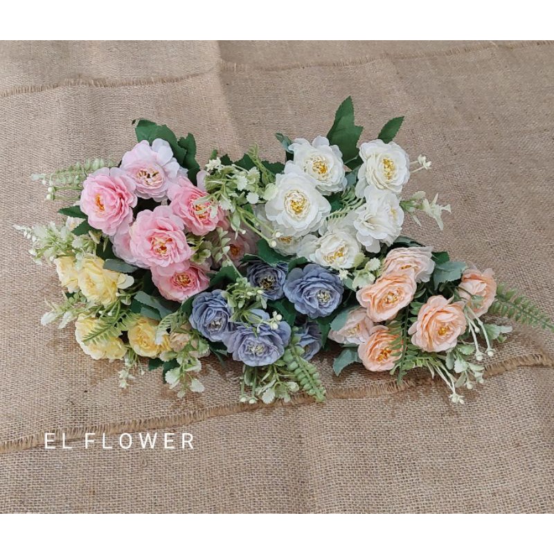 Bunga Zinnia K7 bunga artificial dekorasi-1