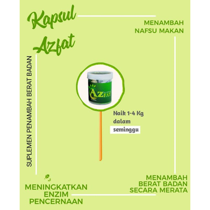 AZFAT, SUPLEMEN PENGGEMUK BADAN