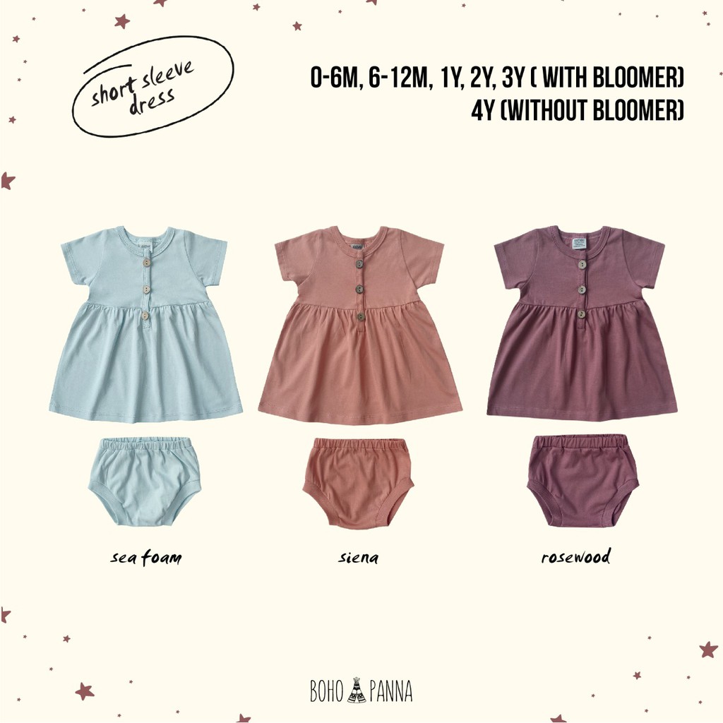 Sale BOHOPANNA 4-6 Tahun Short sleeve Dress Shortsleeve Dress Rok Anak Perempuan CBKS