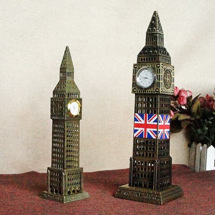 Souvenir Big Ben London 23.5Cm w/ JAM / Souvenir Oleh2 London England