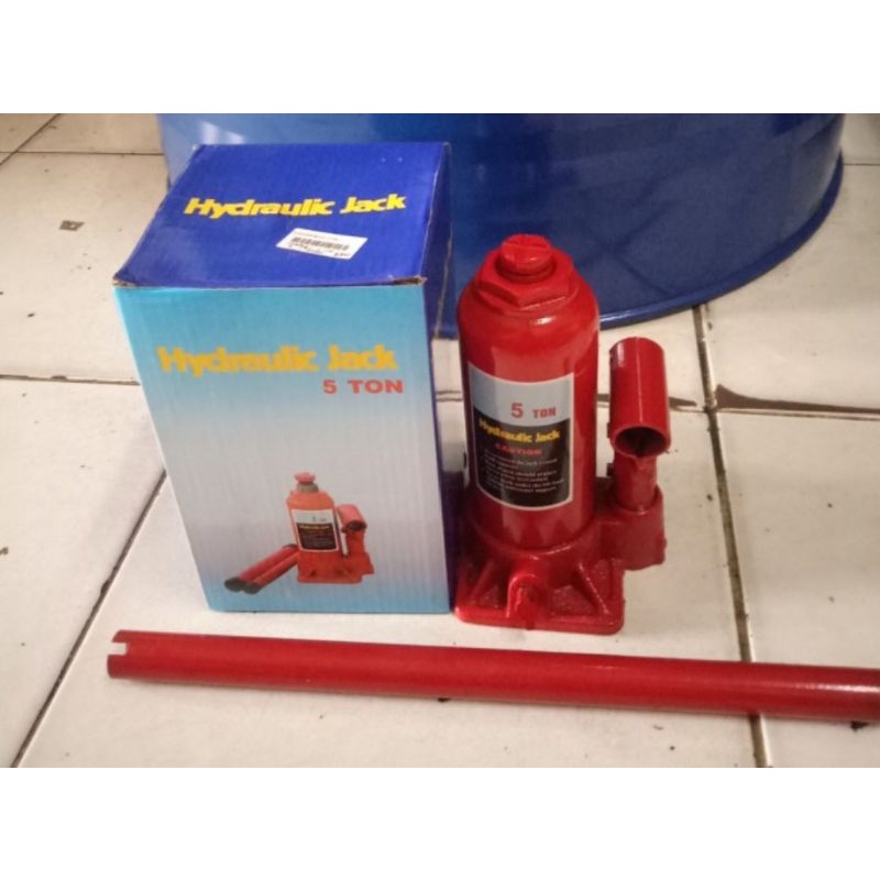 dongkrak 5ton/jack botol 5 ton plus stang