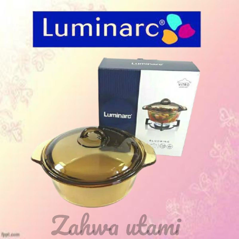 Panci kaca luminarc 3 liter / sauce pan luminarc 1,5 liter