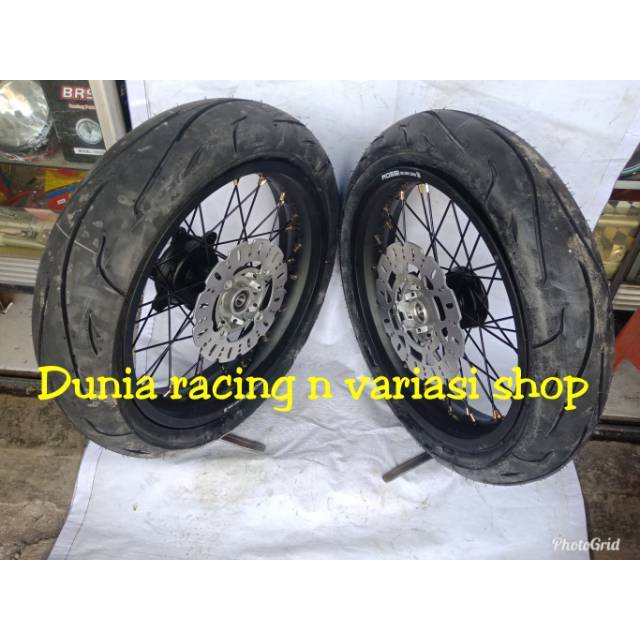 Paketan Velg Supermoto Honda CRF 150 ring 17 Paket Ban Tubles tromol CRF sama piringan PNP