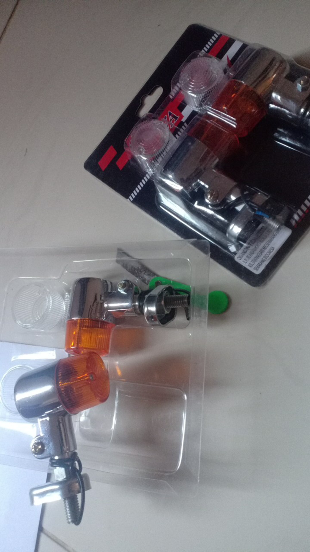 Lampu Sen Palu Reting Palu Bulat Bulat Crome Doble Kaca Universal