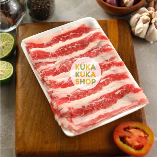 FRESH CUT! Daging Beef Slice US Shortplate 250gr