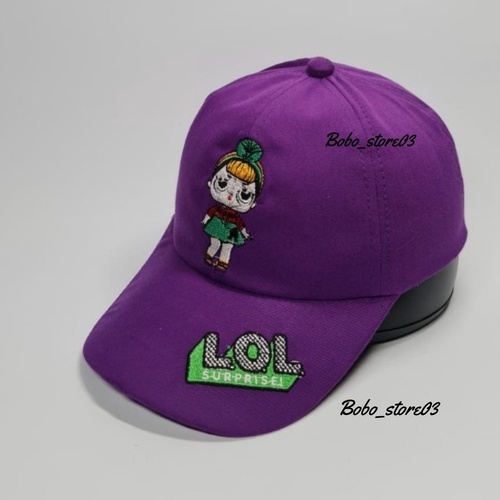 Bobo_store03 Topi Baseball Anak laki laki perempuan Karakter Superhero spiderman Tayo Boboboy hellokitty lol Usia 2 Sampai 8 Tahun Kualitas Terbaik-5