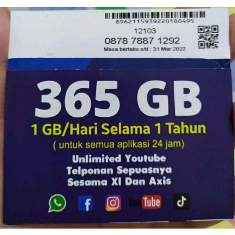 Perdana XL Viral 365GB (New) Nasional