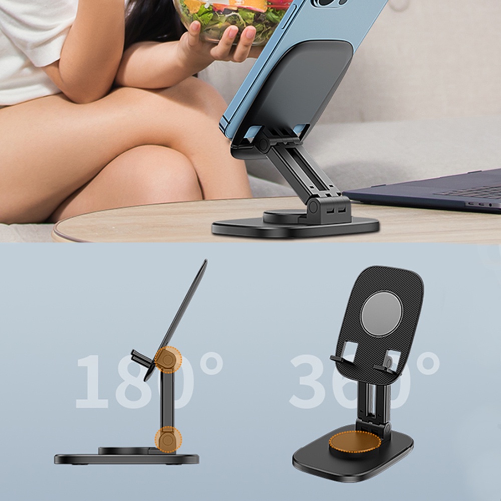 Stand Holder Hp / Tablet Universal Bisa Dilipat / Diputar 360 Derajat