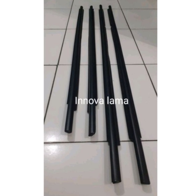 Pelipit karet kaca luar Innova lama 2005-2015 set 4pcs ori