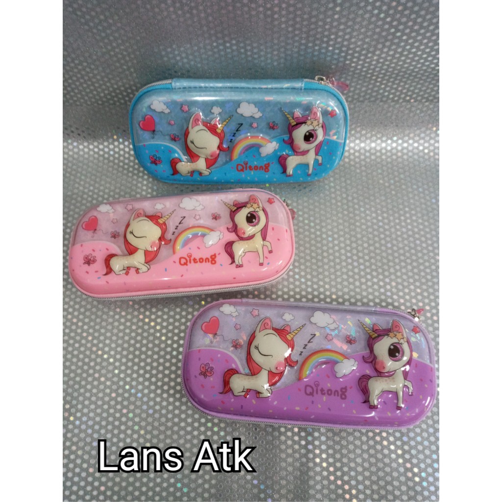 

Tempat pensil - Kotak Pensil Qitong timbul QT-5768 / Pen Case Qitong