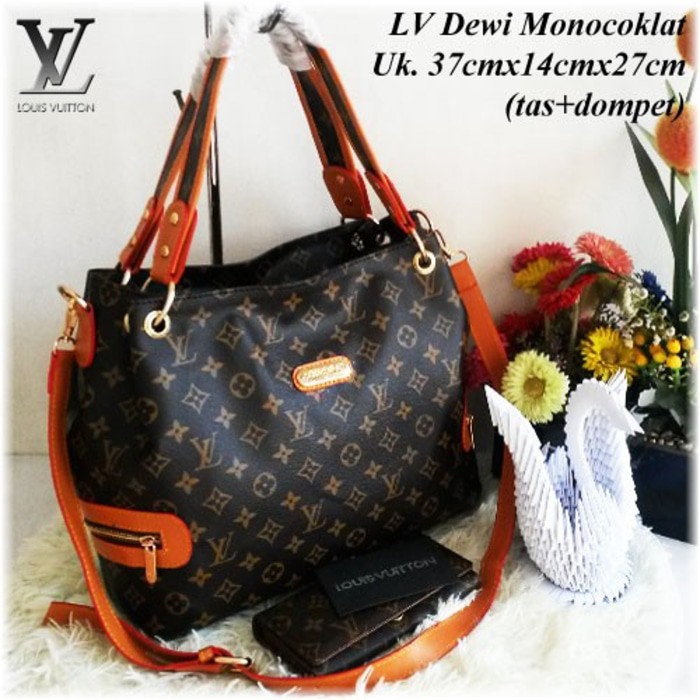 PROMO Tas Wanita / Tas Branded Import Louis Vuitton Dewi Set Dompet Terlaris