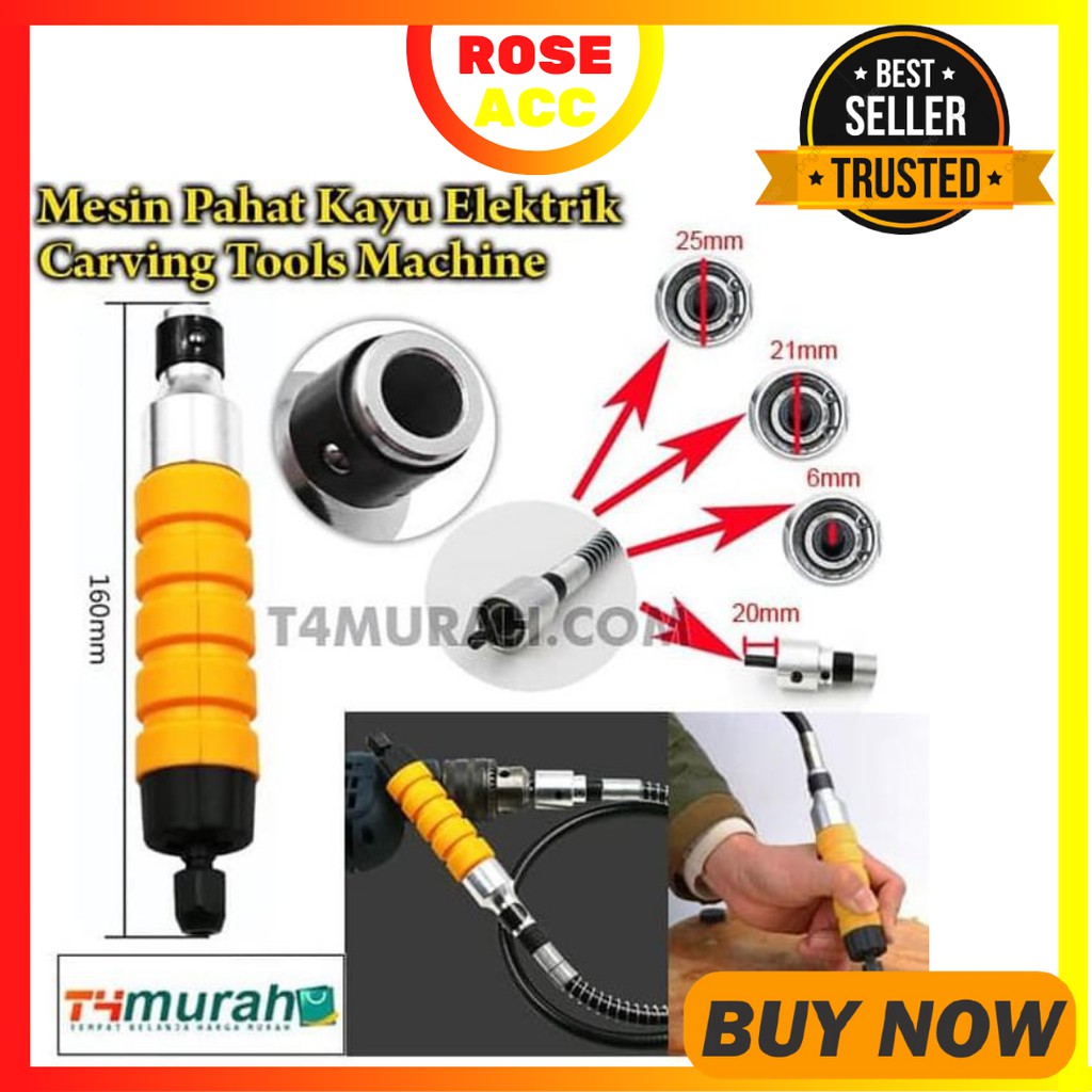 Carving Tools Adapter Mesin Bor Listrik Pahat Kayu Elektrik