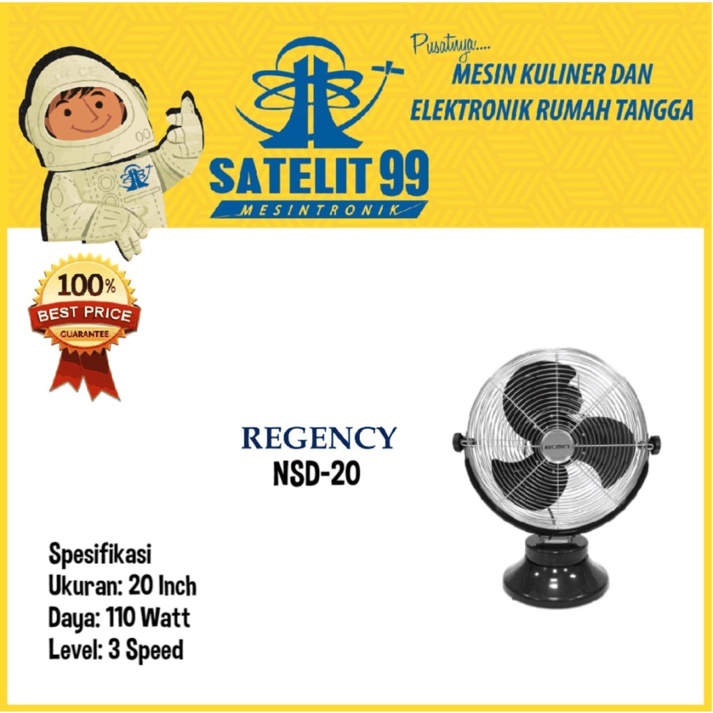 KIPAS ANGIN REGENCY TORNADO NSD-20