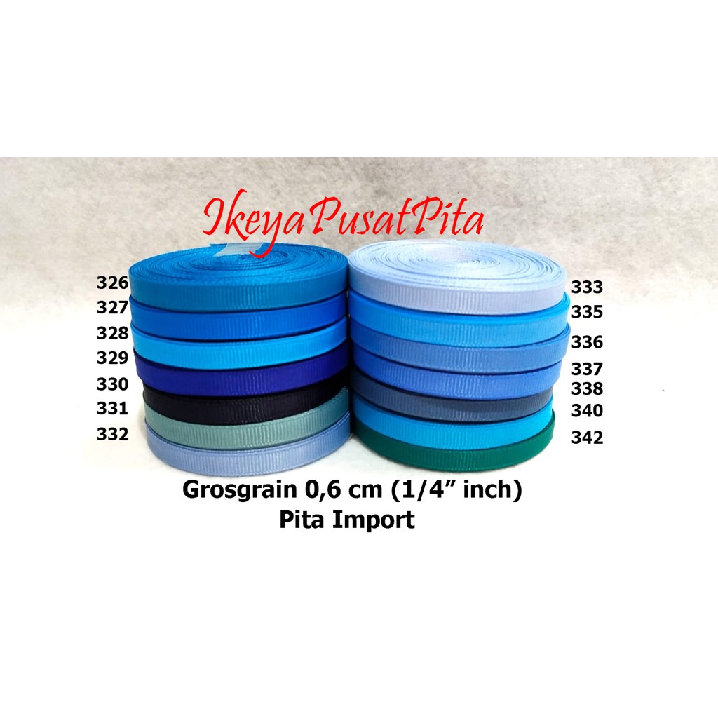 

(10 yard) Pita Grosgrain Polos 0,6 cm (1/4" inch) | Pita import | Grosgrain Ribbon 6 mm pg 6 | Toko Bahan Craft | Ikeya Pusat Pita