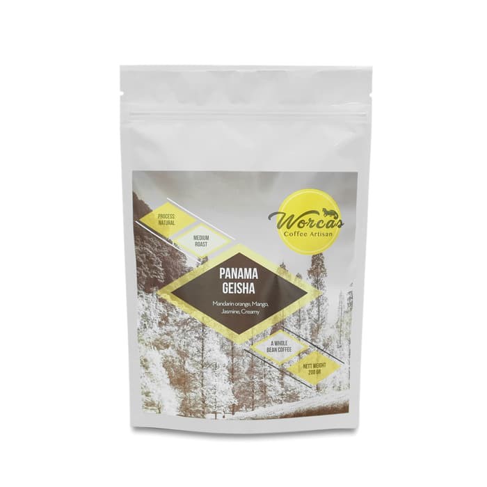

WORCAS Arabica Panama Geisha "Natural" 200gr Medium Roasted Coffee - kkp2338