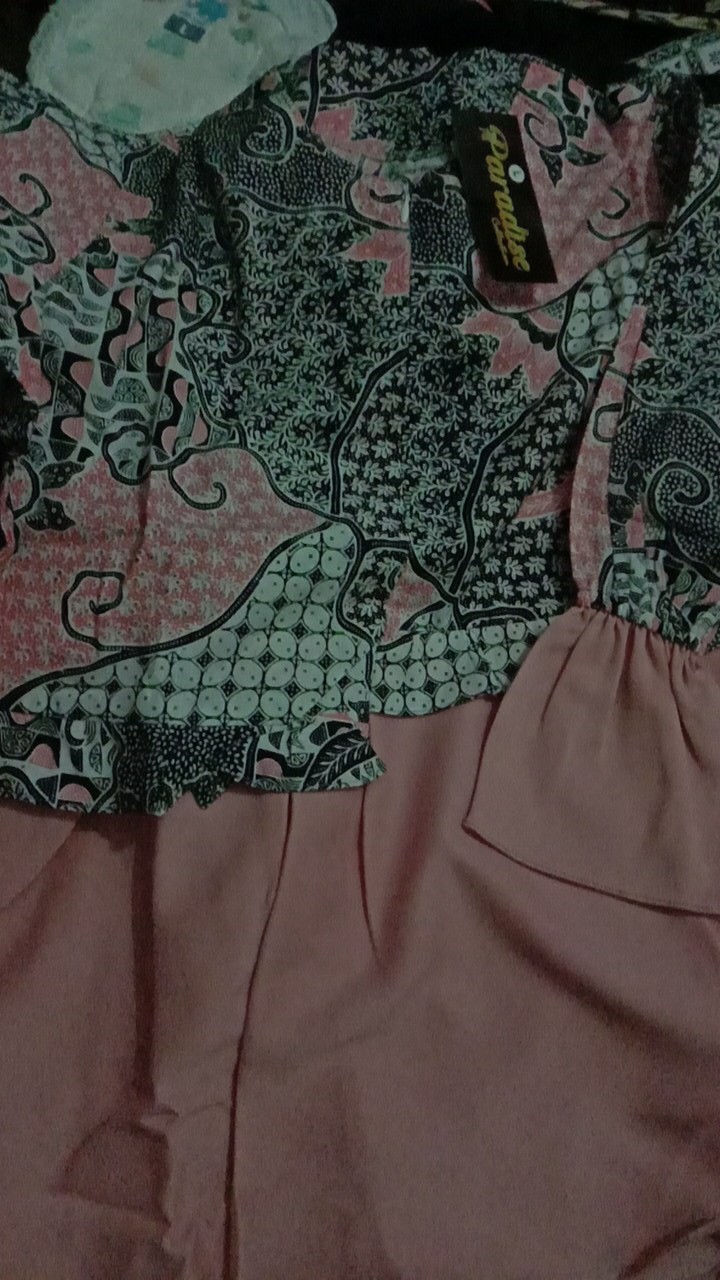 Batik Wanita Asj Sa Hrb026 Kenongo Kemeja Tosca Pendek