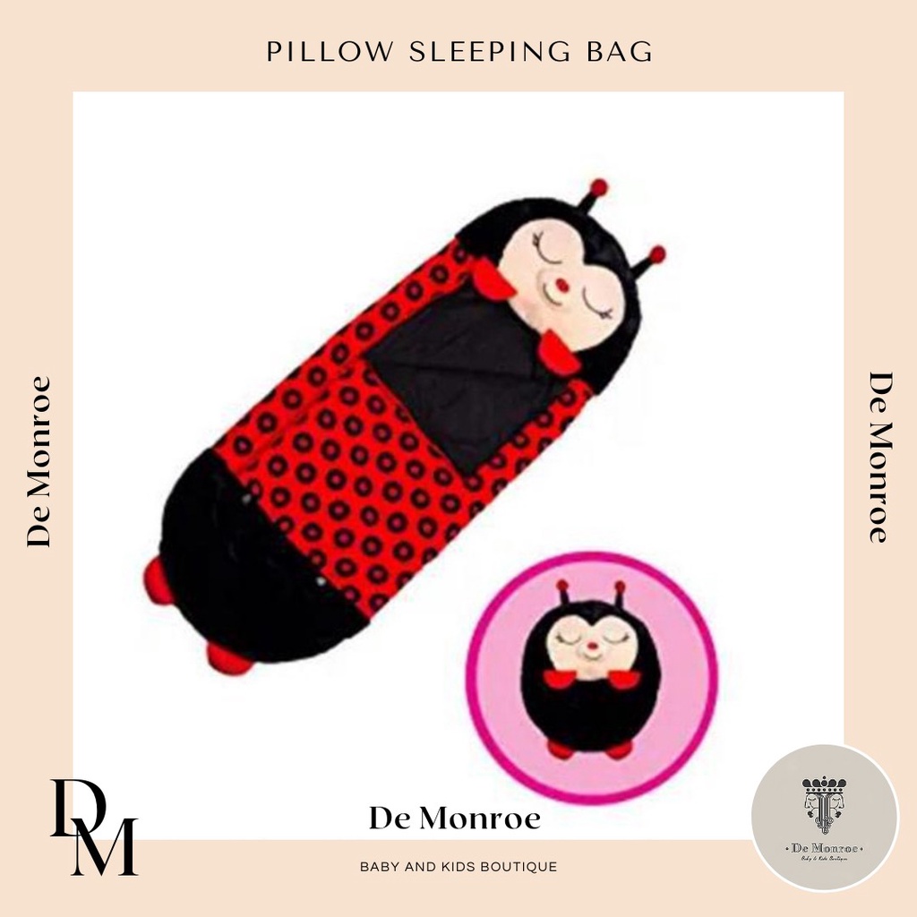 Sleeping bag kasur lipat tidur matras baby bayi hingga anak kecil All in one Bisa jadi Bantal Lucu Karakter Animal Hewan Bahan Sejuk tidak membuat Gerah