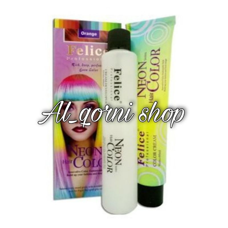 Felice Neon Series Hair Color 60ml Pewarna Rambut Permanen / Cat Rambut / Color Fashion