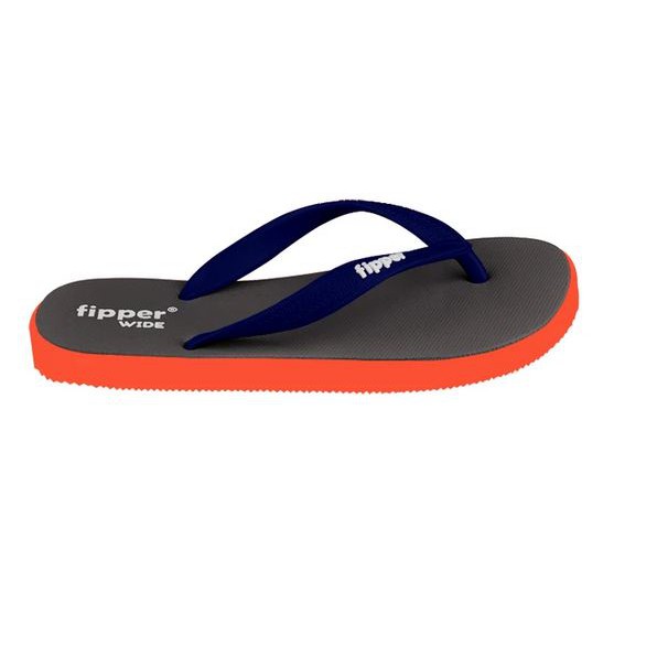 Sandal Fipper Wide Grey Orange Navy Original