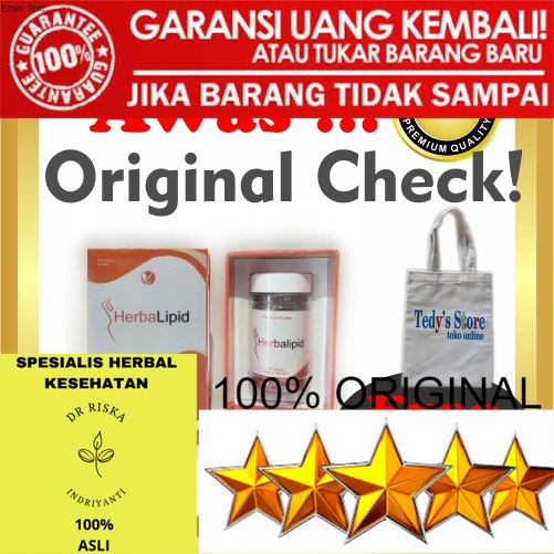 100% ASLI Herbalipid Slimming Original - Obat Pelangsing Tubuh Herbal