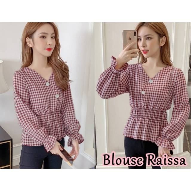 BLOUSE. KOTAK RAISA LD 100CM PJG 62