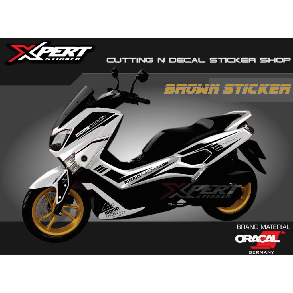 STIKER NMAX CUTTING STICKER NMAX STRIPING NMAX VARIASI NMAX HITAM