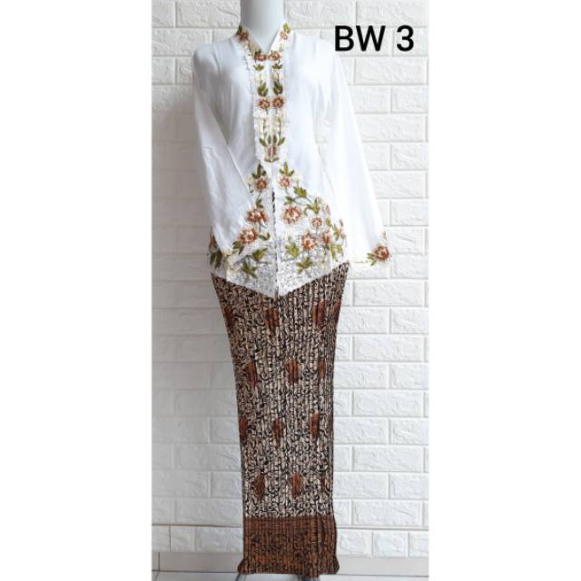 KEBAYA ENCIM/ KEBAYA ENCIM BORDIR WARNA/KEBAYA MODERN/KEBAYA JUMBO/KEBAYA TERBARU 2020 + ROK PLISKET