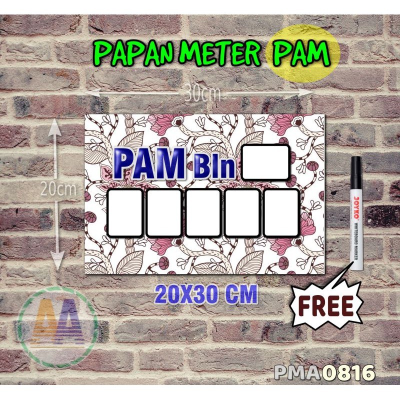 

Papan Meter Listrik PLN PAM motif Unik - Flower 16 - Toko2A
