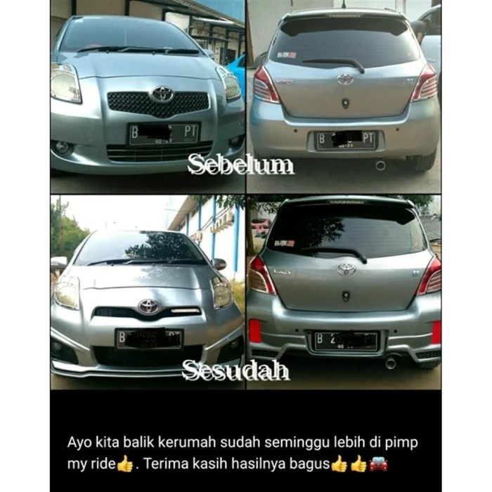 Bodykit toyota YARIS - bodykit yaris bodykit Yaris 2006-2008 up 2013 trd SL25