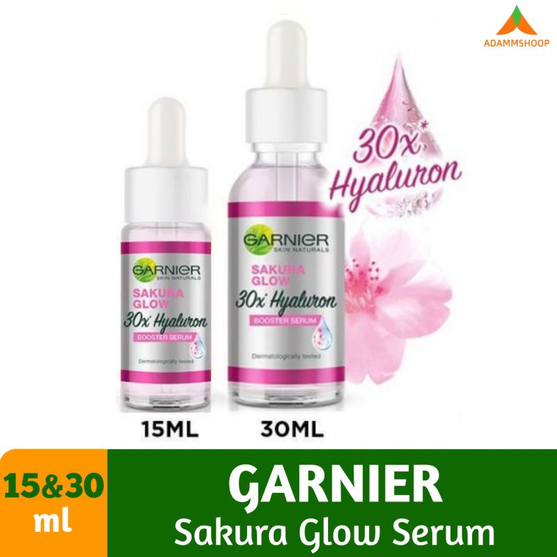 Garnier Sakura Glow 30x hyaluron booster serum 30ml&amp;15ml