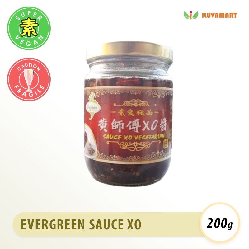 

Evergreen Sauce XO Vegetarian 200gr Bumbu Perasa Saus XO Jiang Huang Shi Fu Su Shi Ji Ping